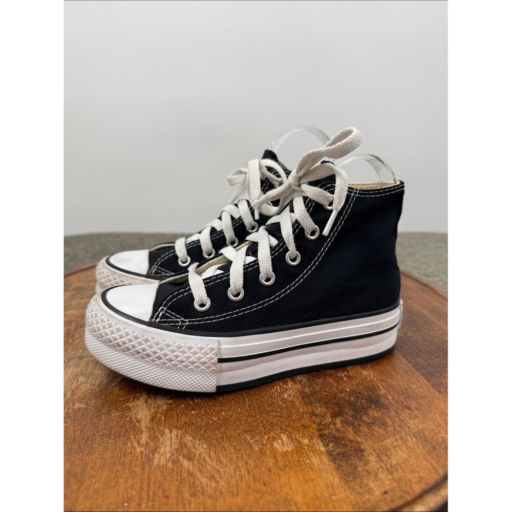 Converse Shoes Youth Kids 12 Black White Canvas High Top Sneakers All Star
